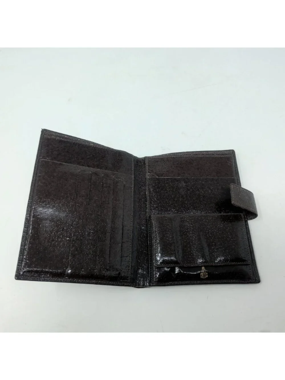 Vintage 60s Mark Cross Wallet Leather Brown